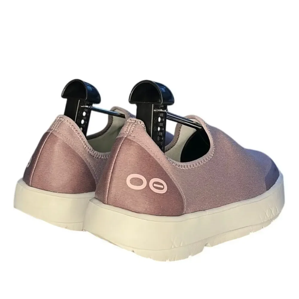 Womens OOFOS OOmg Eezee OOMG11152021 Canvas Footbed Orthotic Sneaker SZ 10 Pink